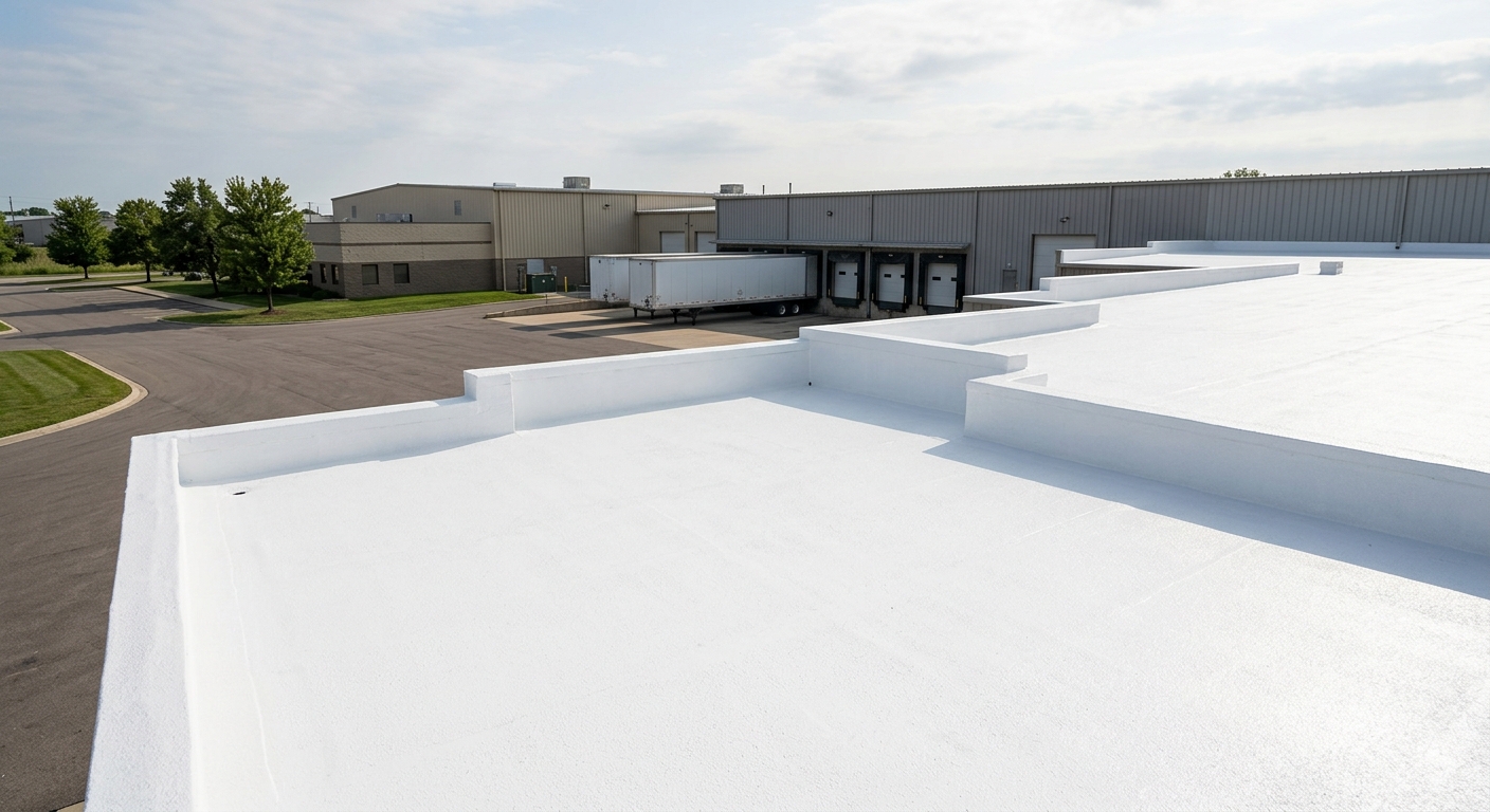 Elastomeric coating applied to automotive parts manufacturing facility in Macomb